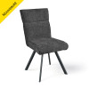 Chaise AMBRE pied métal sans accoudoirs