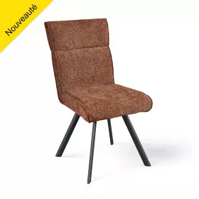 Chaise AMBRE pied métal sans accoudoirs