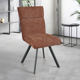 Chaise AMBRE pied métal sans accoudoirs
