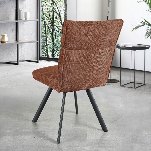 Chaise AMBRE pied métal sans accoudoirs