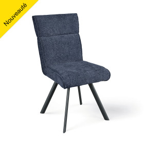 Chaise AMBRE pied métal sans accoudoirs