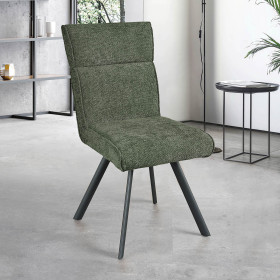 Chaise AMBRE pied métal sans accoudoirs
