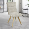 Chaise AMBRE pied bois avec accoudoirs