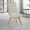 Chaise AMBRE pied bois avec accoudoirs