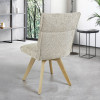Chaise AMBRE pied bois avec accoudoirs