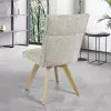 Chaise AMBRE pied bois avec accoudoirs