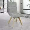 Chaise AMBRE pied bois avec accoudoirs