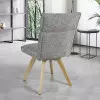 Chaise AMBRE pied bois avec accoudoirs