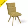 Chaise AMBRE pied bois avec accoudoirs