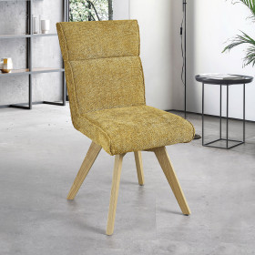 Chaise AMBRE pied bois avec accoudoirs