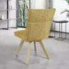Chaise AMBRE pied bois avec accoudoirs