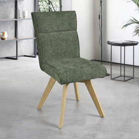 Chaise AMBRE pied bois avec accoudoirs