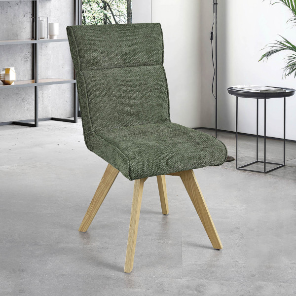 Chaise AMBRE pied bois avec accoudoirs