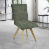 Chaise AMBRE pied bois avec accoudoirs