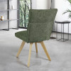 Chaise AMBRE pied bois avec accoudoirs