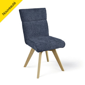 Chaise AMBRE pied bois avec accoudoirs