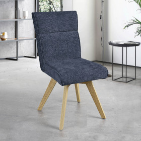 Chaise AMBRE pied bois avec accoudoirs
