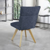 Chaise AMBRE pied bois avec accoudoirs