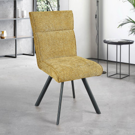 Chaise AMBRE pied métal avec accoudoirs
