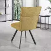 Chaise AMBRE pied métal avec accoudoirs