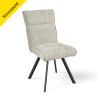 Chaise AMBRE pied métal avec accoudoirs
