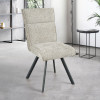 Chaise AMBRE pied métal avec accoudoirs
