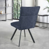 Chaise AMBRE pied métal avec accoudoirs
