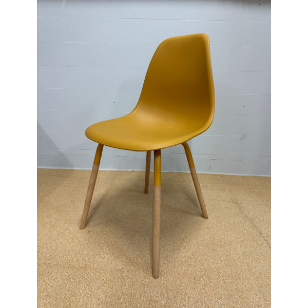Chaise scandinave PHENIX moutarde