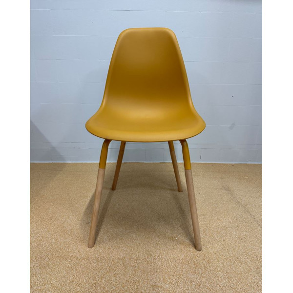 Chaise scandinave PHENIX moutarde