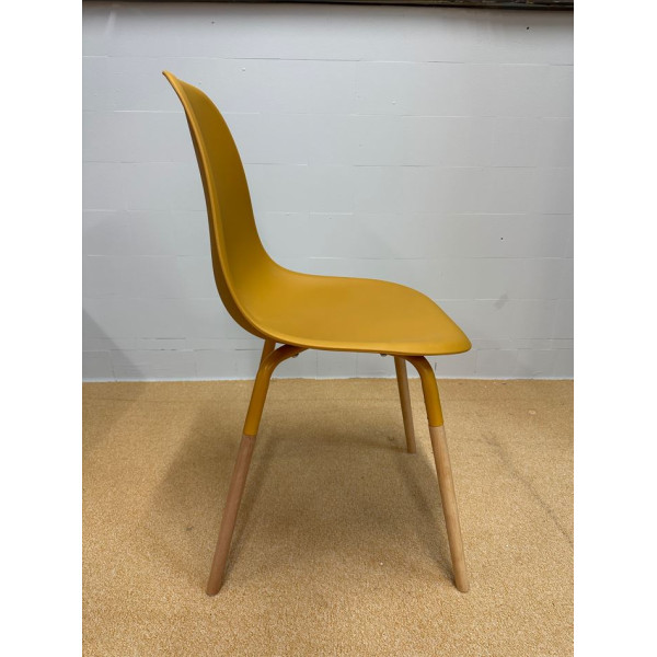 Chaise scandinave PHENIX moutarde