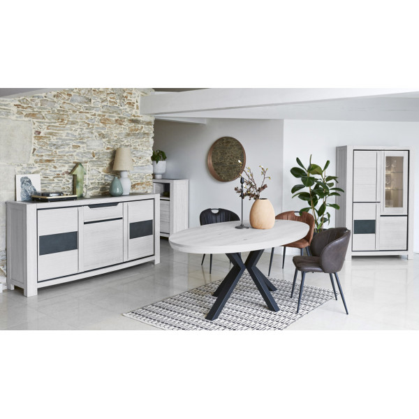Enfilade 4 Portes - 1 Tiroir 235 cm - TOLEDE