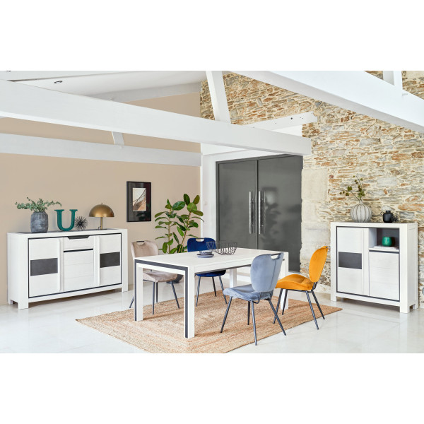 Enfilade 3 Portes - 1 Tiroir 205 cm - TOLEDE