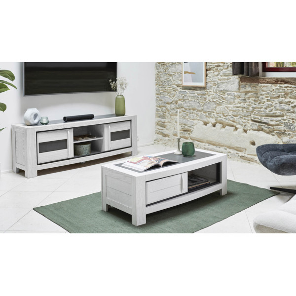 Meuble TV - 2 Portes 170 cm - TOLEDE