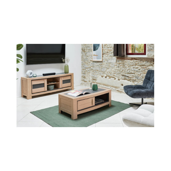 Meuble TV - 2 Portes 170 cm - TOLEDE