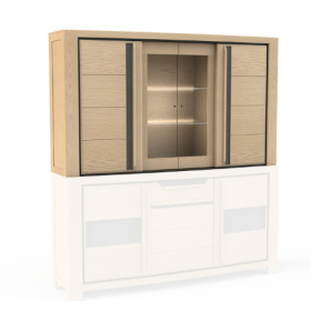Corps haut seul pour Enfilade 3 Portes 205 cm - TOLEDE