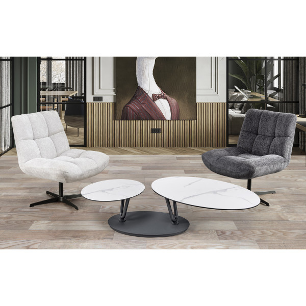 Table basse plateaux pivotants DENVER