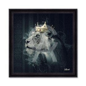Tableau Lionne couronne Binet