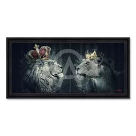 Tableau Lions couronnes BINET