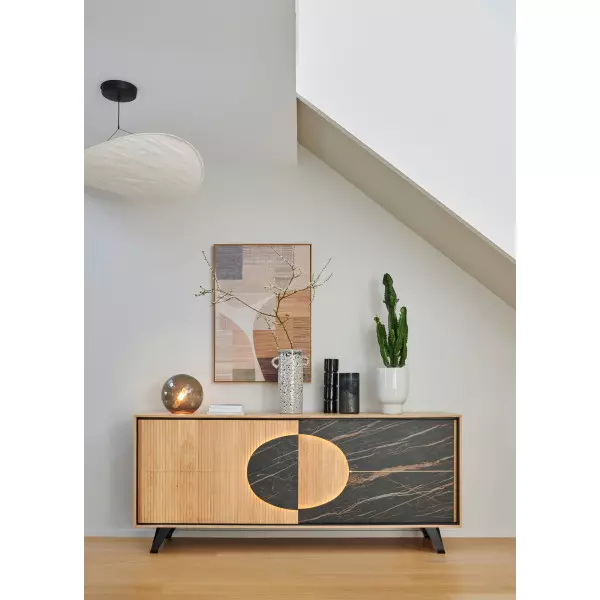 Enfilade 2 Portes coulissantes 227 cm SPHERE
