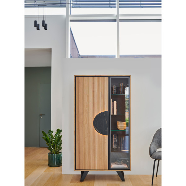 Vitrine 1 Porte bois 1 Porte verre SPHERE
