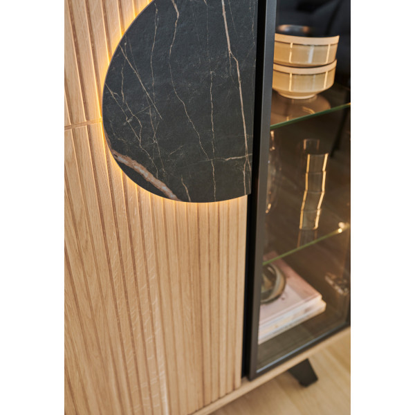 Vitrine 1 Porte bois 1 Porte verre SPHERE