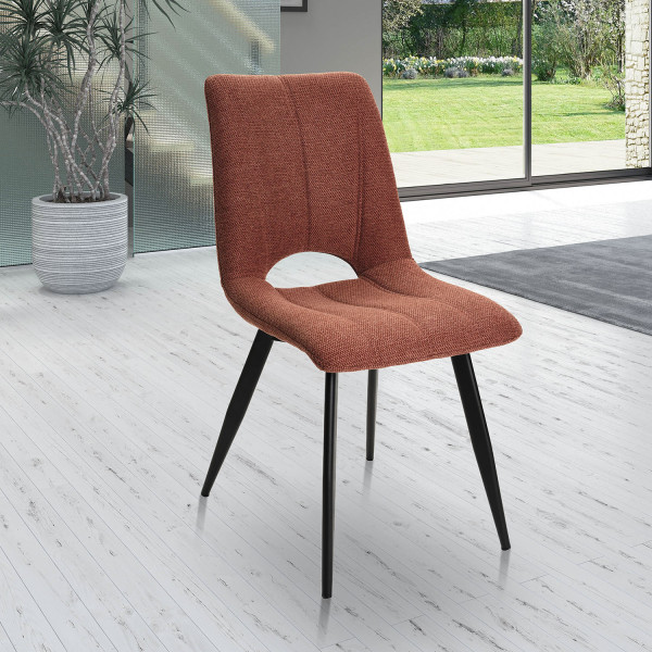 Chaise en tissu Coralie