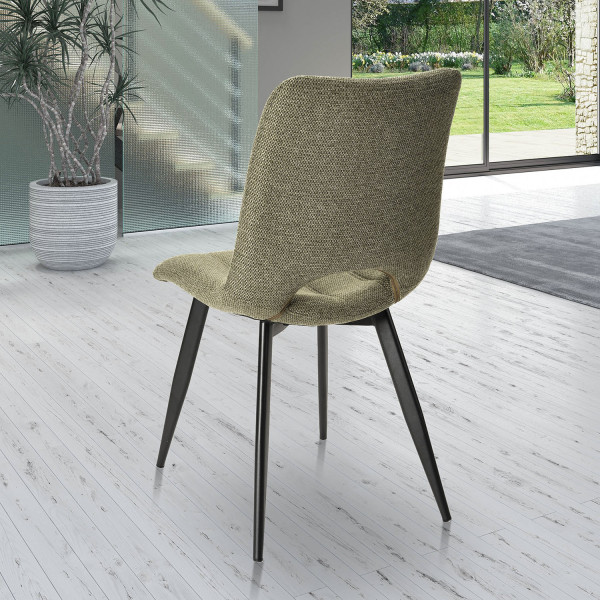 Chaise en tissu Coralie