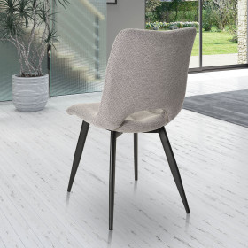 Chaise en tissu Coralie
