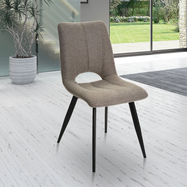 Chaise en tissu Coralie