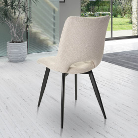 Chaise en tissu Coralie