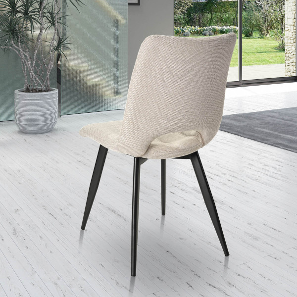 Chaise en tissu Coralie
