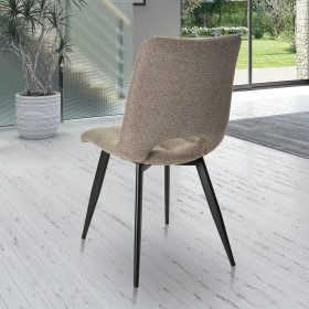 Chaise en tissu Coralie