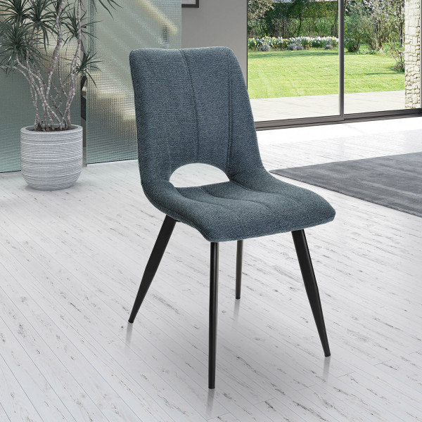 Chaise en tissu CORAIL