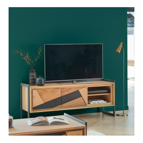 Meuble TV 2 portes 150 cm GRAFFIK